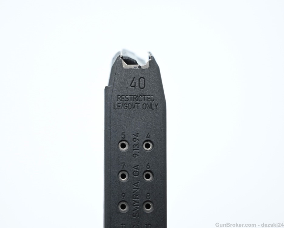 GLOCK 22/35 MAGAZINE 15 RD 40 CALIBER MARKED "RESTRICTED LE/GOV'T ONLY" USE-img-3