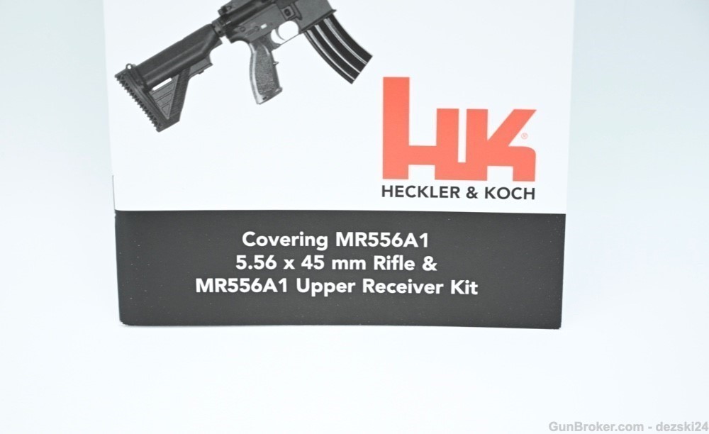 HECKLER & KOCH HK MR556A1 OPERATORS MANUAL/INSTRUCTION MANUAL BRAND NEW.223-img-1