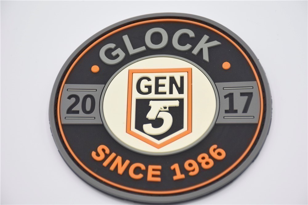 GLOCK PERFECTION GEN 5 FACTORY LOGO PATCH SINCE 1986 HOOK/LOOP BACKING-img-0