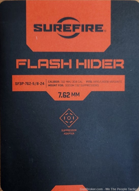 Surefire SOCOM Flash Hider & Suppressor Mount Kit 30 Cal 7.62mm 5/8X-24 -img-3