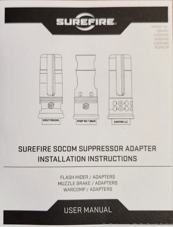 Surefire SOCOM Flash Hider & Suppressor Mount Kit 30 Cal 7.62mm 5/8X-24 -img-5