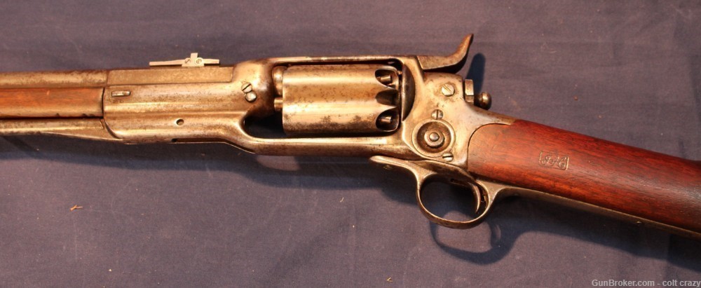 Colt Model 1855 US Marked .56 Caliber Revolving Rifle Civil War, Original -img-11