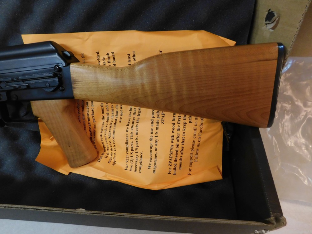 Zastava ZPAP M70 beautiful light maple wood new condition! Semi Auto Rifles at