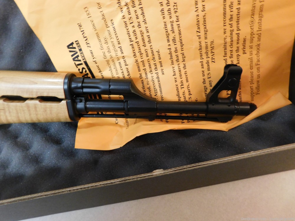 Zastava ZPAP M70 beautiful light maple wood new condition! Semi Auto