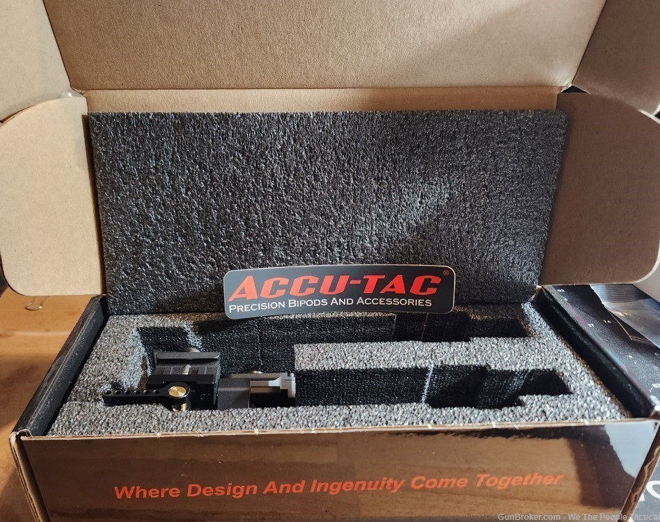Accu-Tac BR-4 G2 Rifle Bipod Black W/ Picatinny1913 QD/QA Mount NEW 5 Stars-img-5