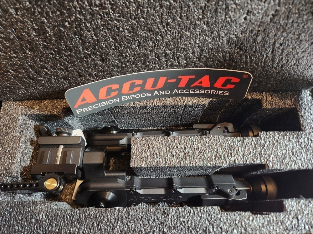 Accu-Tac BR-4 G2 Rifle Bipod Black W/ Picatinny1913 QD/QA Mount NEW 5 Stars-img-6
