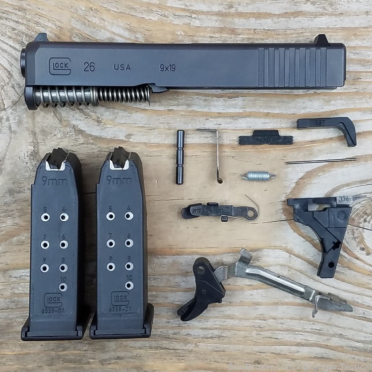 Glock 26 Gen-3 Build Kit for Polymer-80 PF940C OEM Factory Parts kit w/CASE-img-0