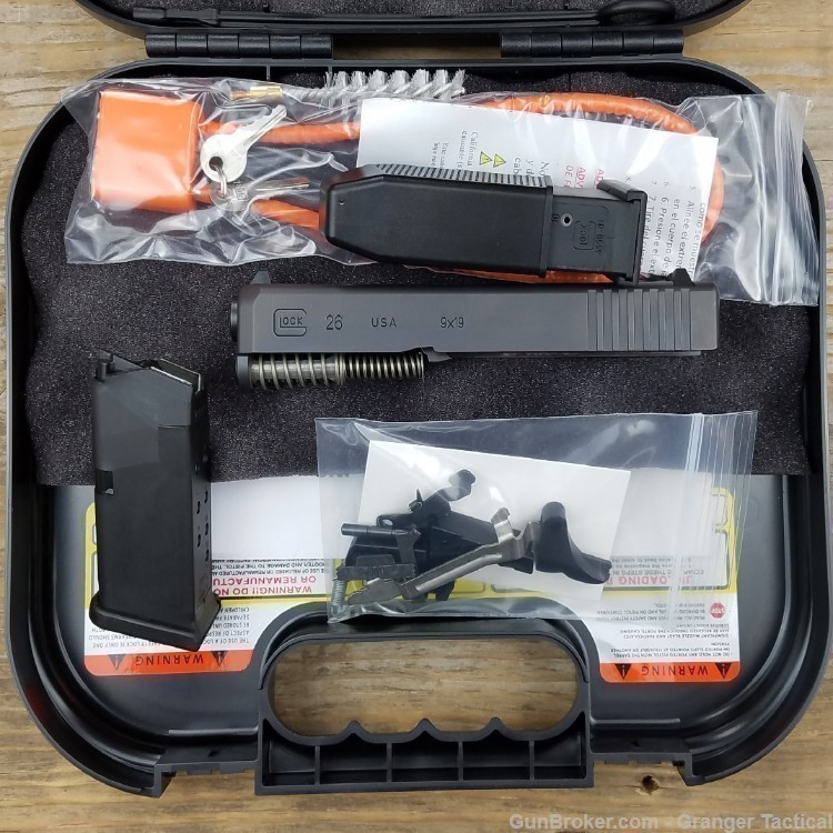 Glock 26 Gen-3 Build Kit for Polymer-80 PF940C OEM Factory Parts kit w/CASE-img-1