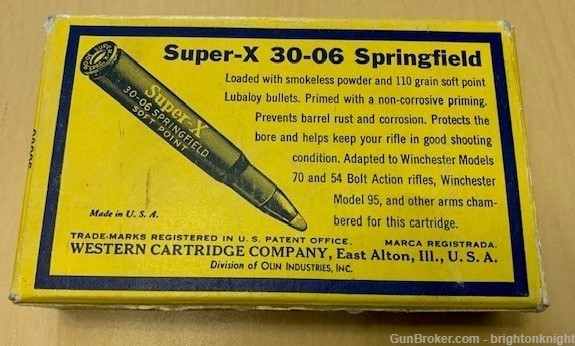 Western Super X 30-06 Springfield 110 Grain SP Lubaloy cartridges .30-06-img-1