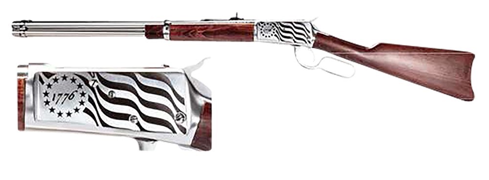 Rossi R92 44 Rem Mag Rifle 16 Hardwood/Stainless w/1776 Flag 920441693EN1-img-0