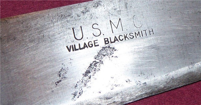 USMC BOLO VILLAGE BLACKSMITH & TYPE 1 SCABBARD-img-9
