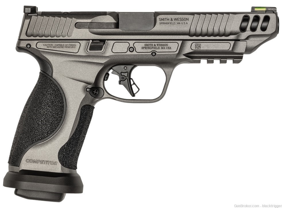 S&W 13199 M&P Performance Center M2.0 Competitor 9mm 17+1 5" Tungsten Gray -img-1