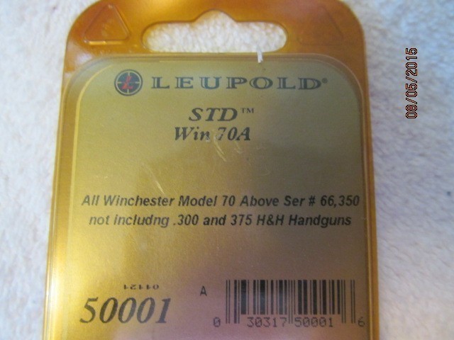 Leupold #50001 1-Pc Base for Win 70A-img-1