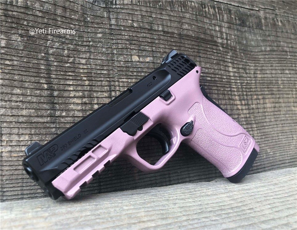 Smith & Wesson M&P Shield EZ .380 Champagne Pink Cerakote #180023-img-0