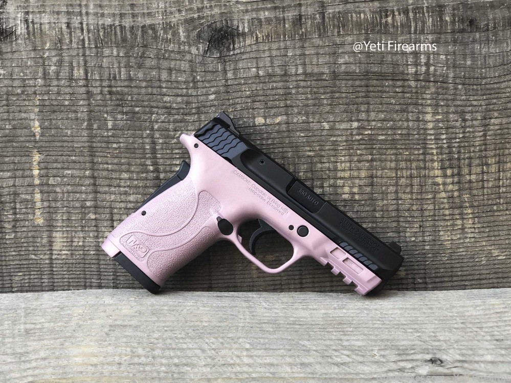 Smith & Wesson M&P Shield EZ .380 Champagne Pink Cerakote #180023-img-3