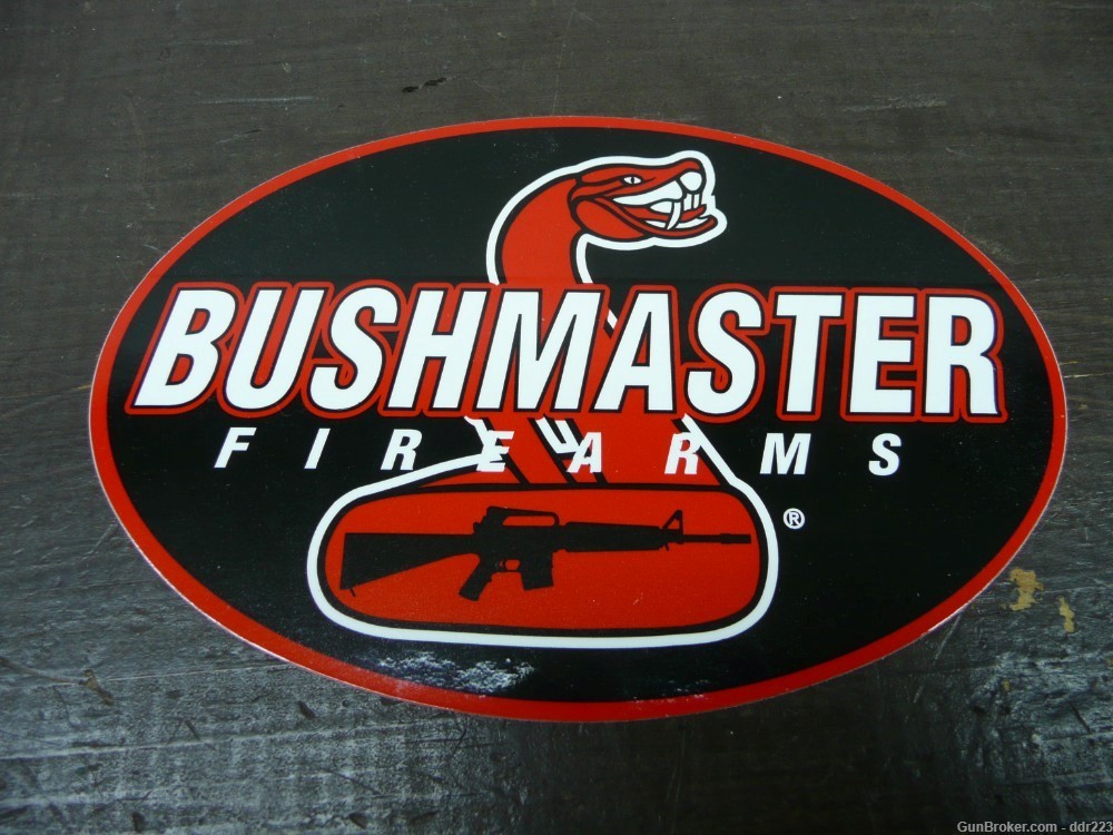 1990's era Bushmaster Firearms Logo Sticker-img-0