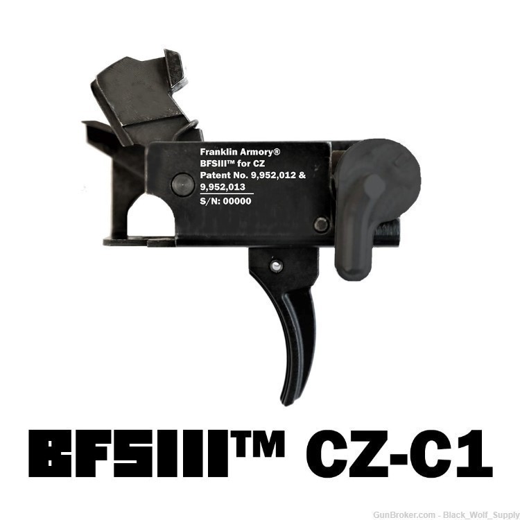 Franklin Armory BFSIII CZ-C1 Binary Firing System for CZ Scorpion Curved -img-0