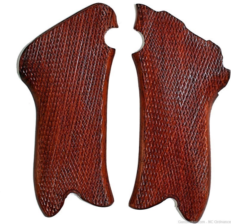 Luger P.08 Rosewood Grips, Checkered-img-0