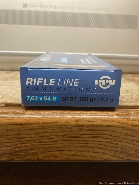 PPU Rifle Line 7.62x54R 150 GR Soft Point BT 7.62x54 R 20 Rounds-img-0