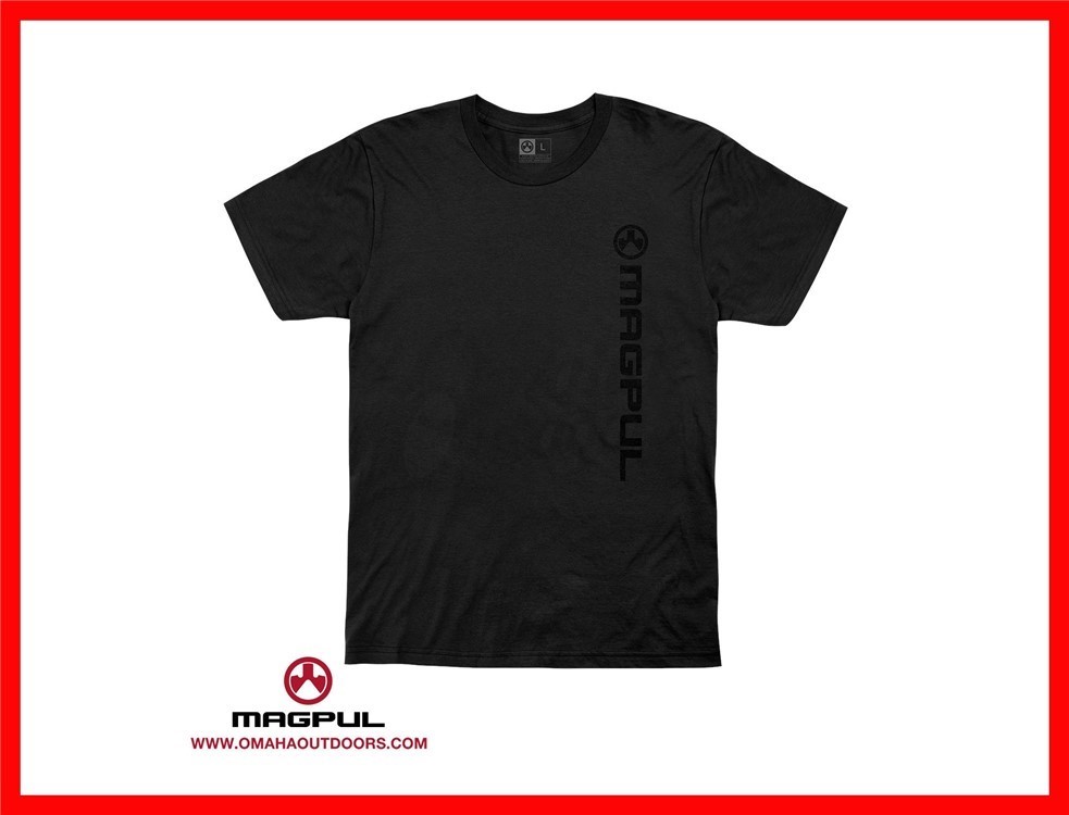 Magpul Industries Vert Logo Men's T-Shirt - Small, Black MAG1113-001-S-img-0