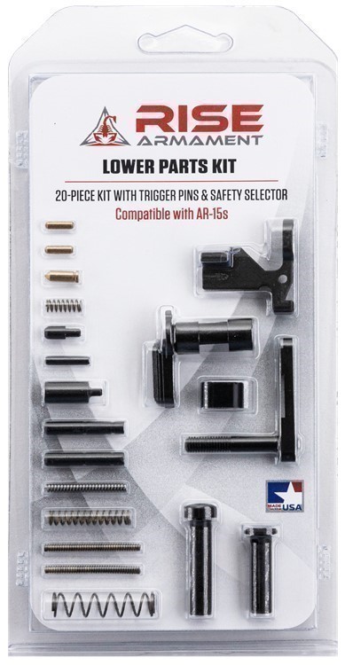Rise Armament 20-Piece Lower Parts Kit LPK Trigger Pins-img-0