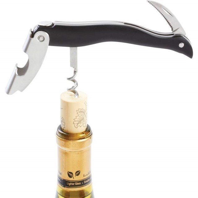 Waiter-Style Corkscrew, Bottle Opener and Blade-img-1