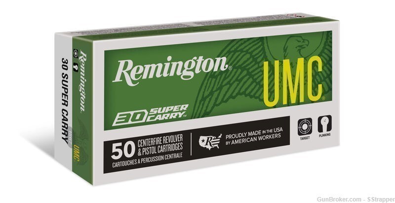 Remington UMC Handgun 30 Super Carry 100gr FMJ-img-0
