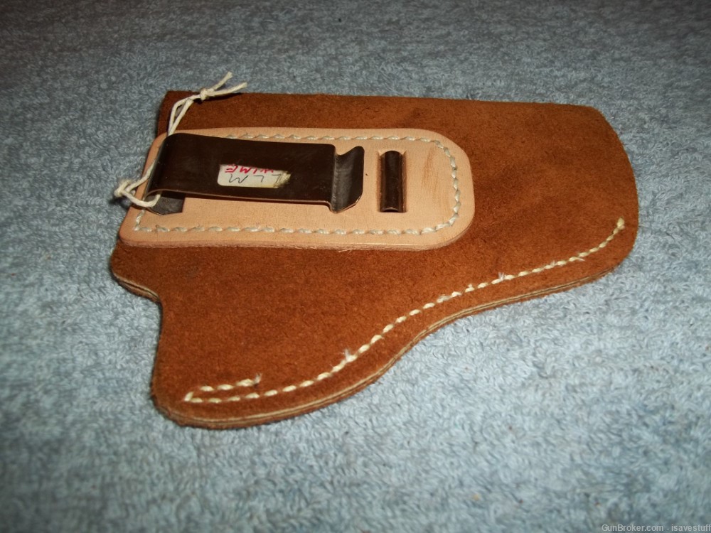 Smith Wesson 10 13 15 19 64 65 66 NOS Hume R/H IWB Suede / Leather Holster-img-5