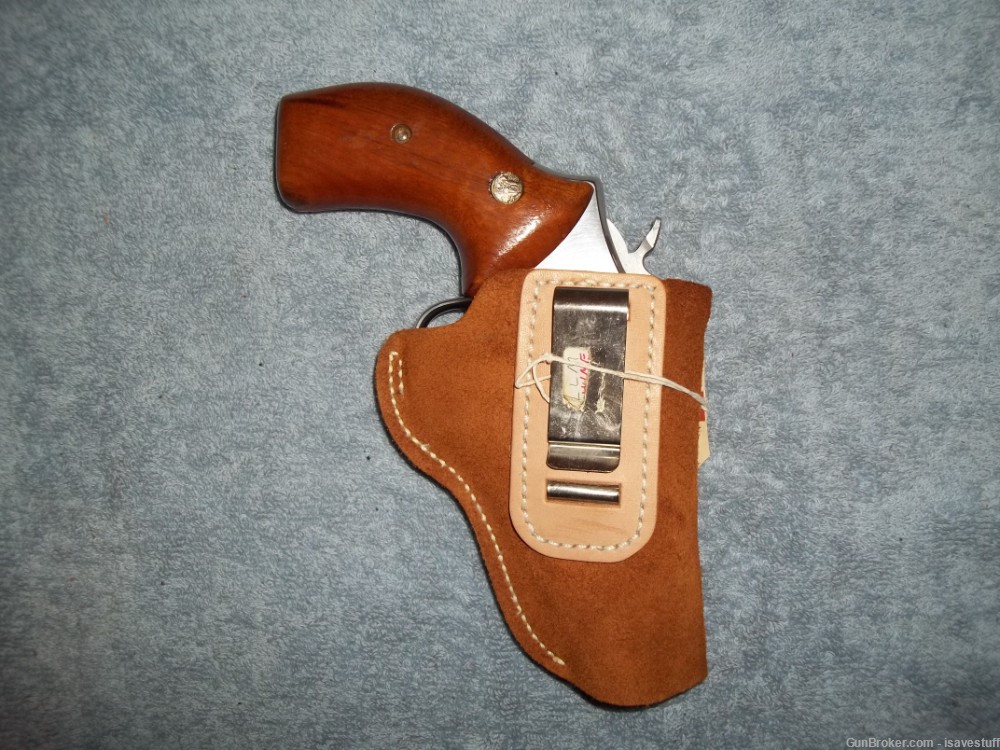 Smith Wesson 10 13 15 19 64 65 66 NOS Hume R/H IWB Suede / Leather Holster-img-1