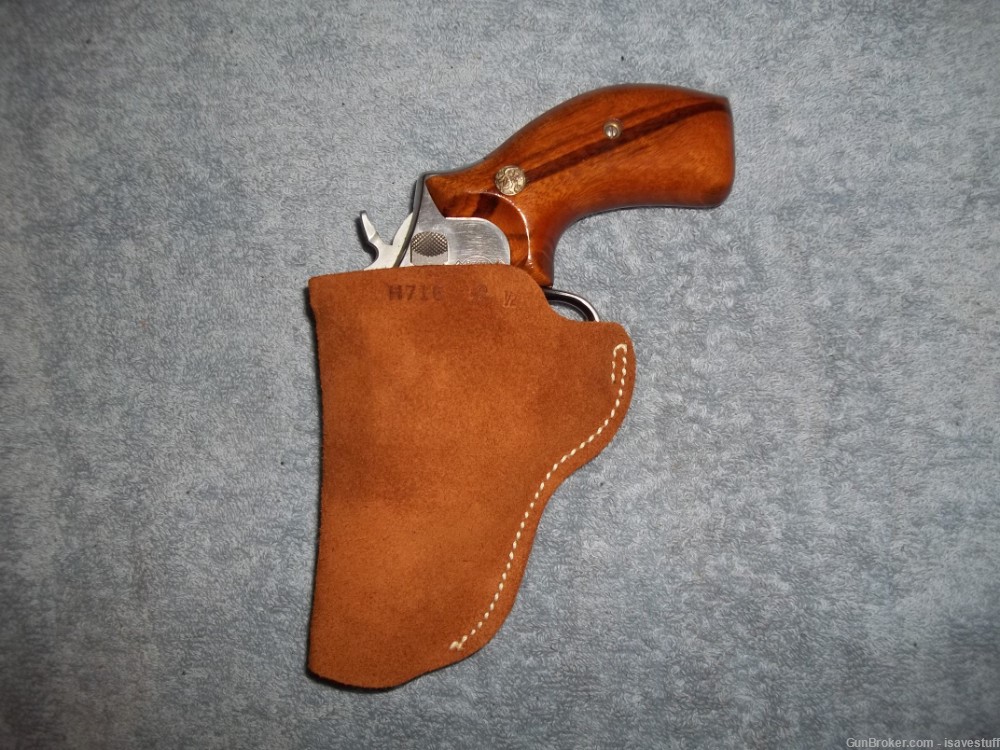 Smith Wesson 10 13 15 19 64 65 66 NOS Hume R/H IWB Suede / Leather Holster-img-0