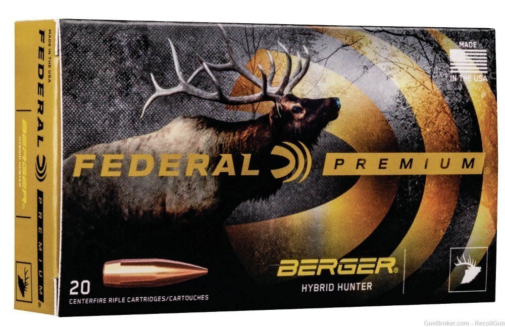 20 Federal P65CRDBCH1 Premium 6.5 Creedmoor 135 gr Berger Hybrid Hunter-img-0