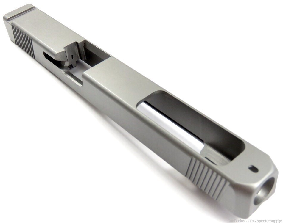 New 9mm PORTED Matte Stainless Slide for Glock 17 LONG G17 Gen 1-3 G17L-img-0