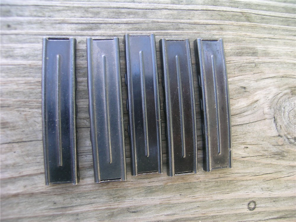 Mauser 98 Stripper Clips 3pc Blued Steel Lot of 5-img-0