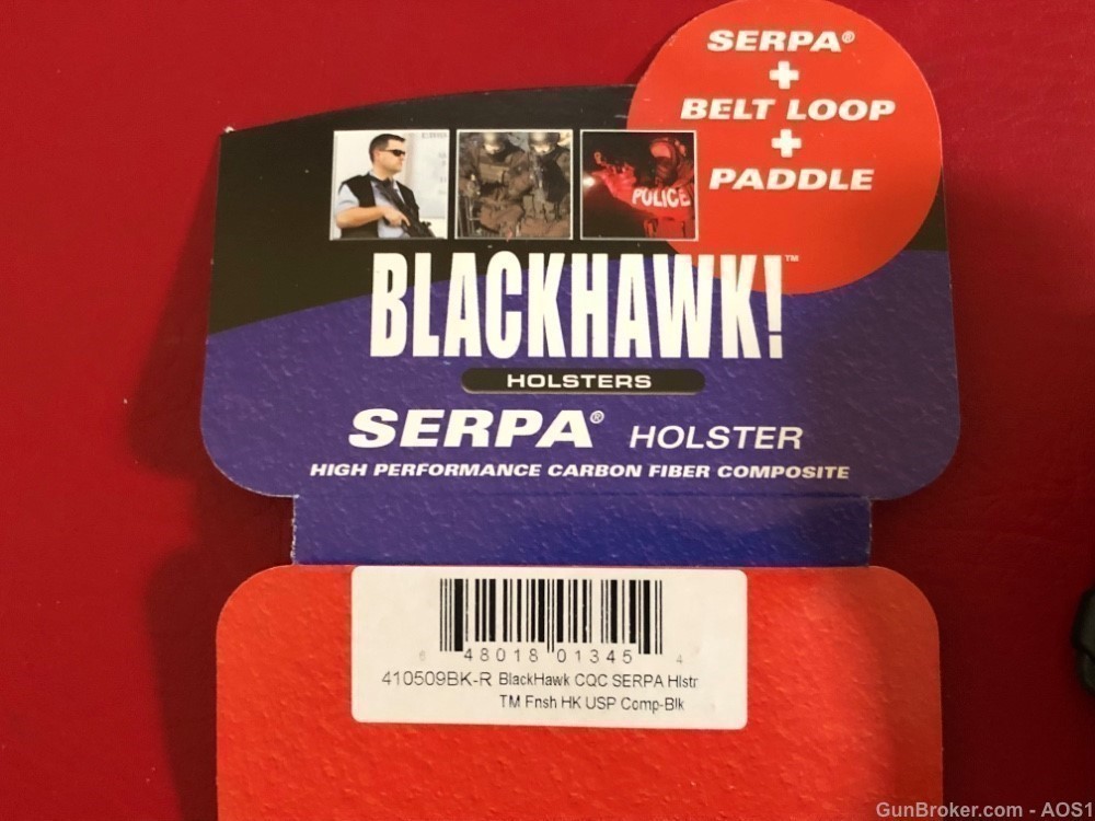 Blackhawk Serpa CQC Holster H&K USP Compact 410509BK-R New in Package-img-3