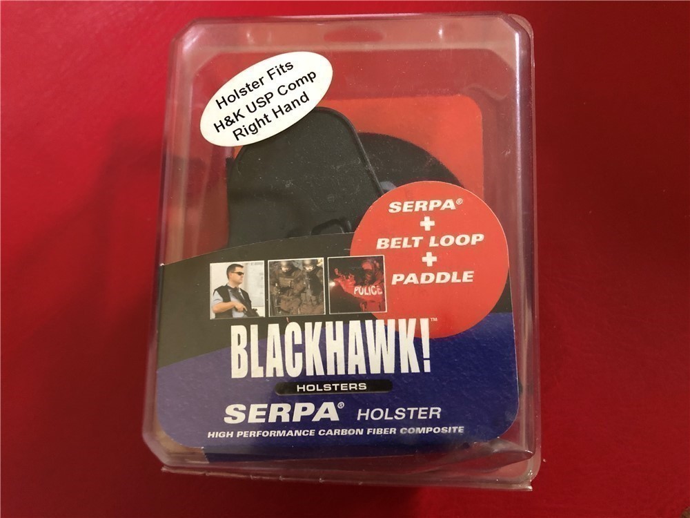 Blackhawk Serpa CQC Holster H&K USP Compact 410509BK-R New in Package-img-0