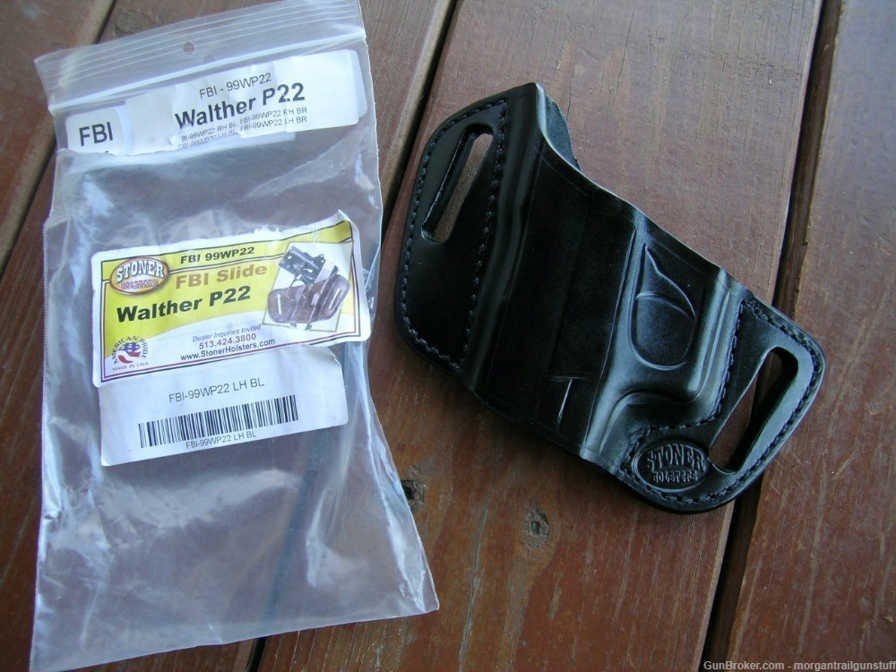 Stoner FBI Belt Slide Concealed Carry Holster Walther P22 LH New-img-0