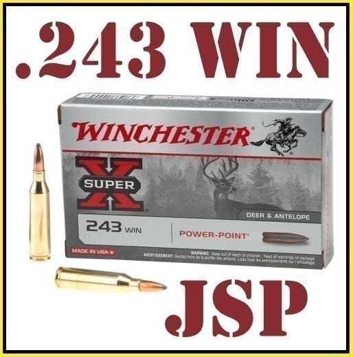 20rds Winchester Super X™ .243 Win 80gr Power-Point JSP X2431 FAST SHIP-img-0