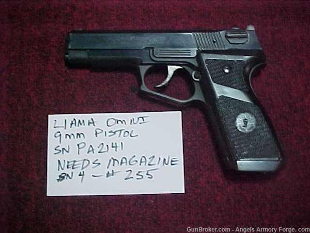 Rare Llama Omni 9mm Pistol-img-0