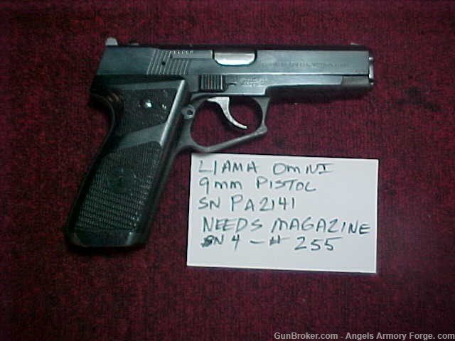 Rare Llama Omni 9mm Pistol-img-1