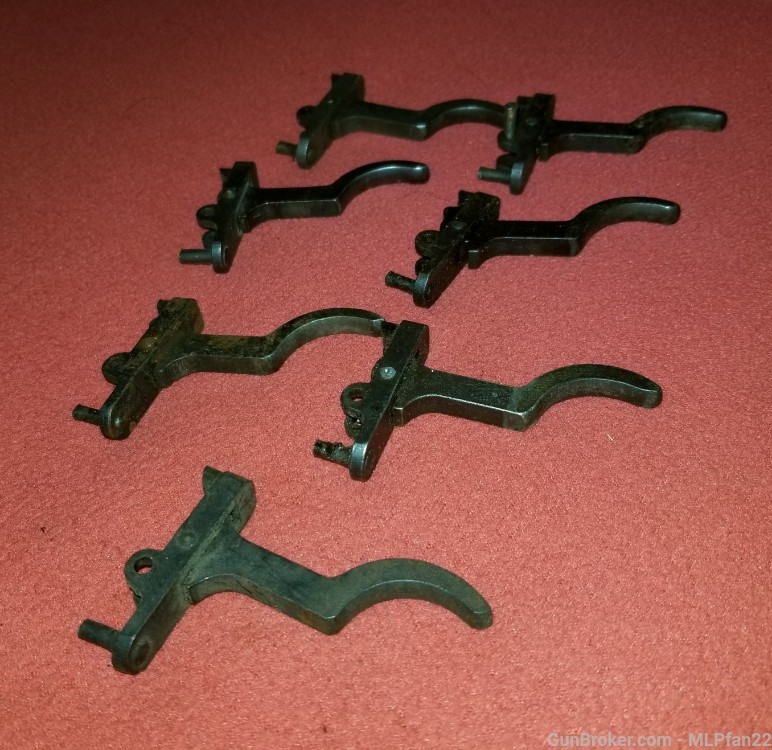 Lot of 7 Japanese type 99 Arisaka triggers with sears parts-img-1
