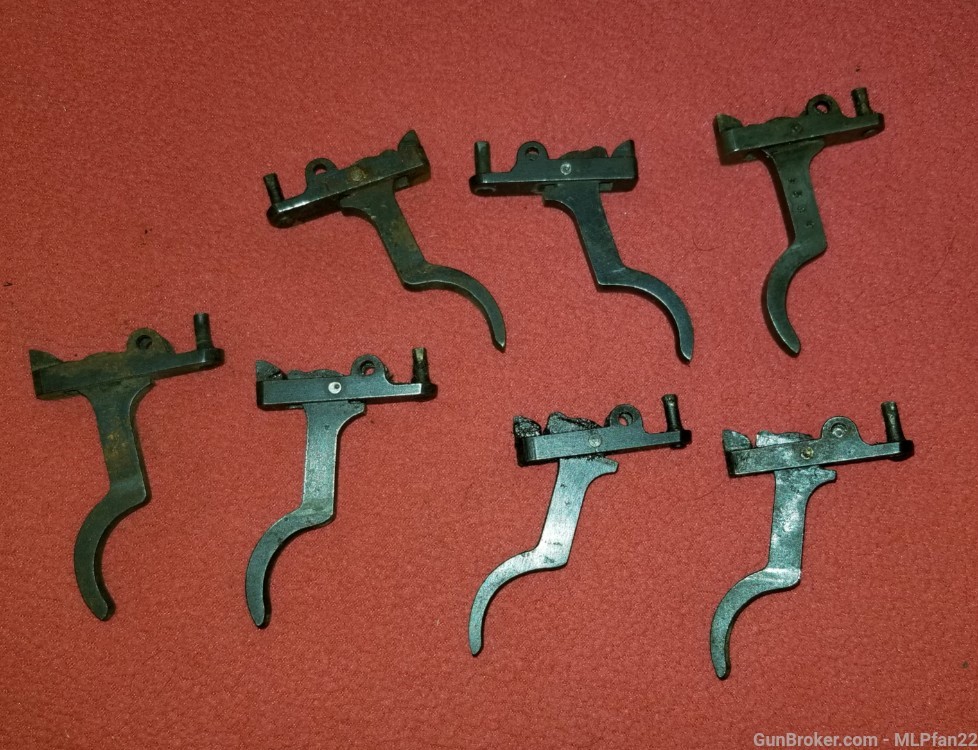 Lot of 7 Japanese type 99 Arisaka triggers with sears parts-img-2