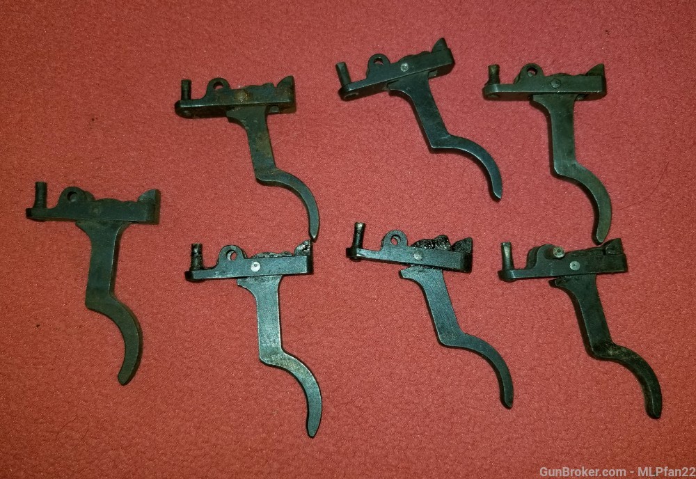 Lot of 7 Japanese type 99 Arisaka triggers with sears parts-img-0