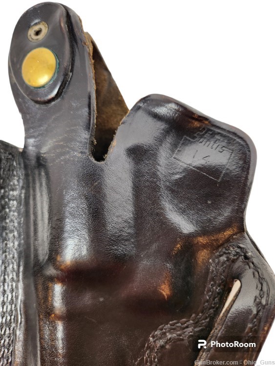 DeSantis Thumb Break Scabbard 2 Slot RH Black Leather Holster - Qty. 2-img-3