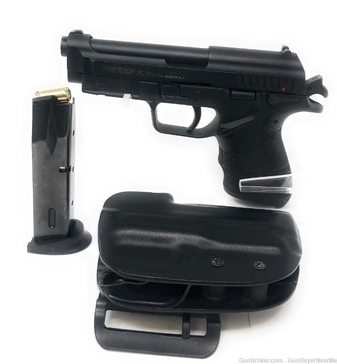 Kimar Blank Firing Pistol - Retay XPRO - Black Finish 9mm PAK-img-6