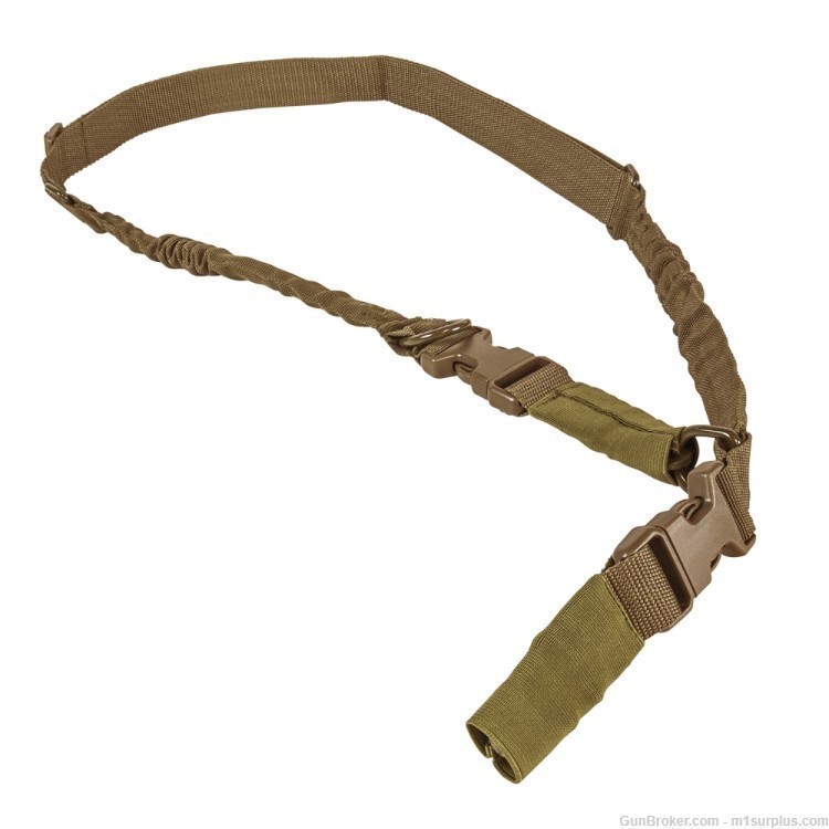 TAN 2 to 1 Point Convertible Rifle Sling for AR15 Colt M4 Ruger AR556-img-1