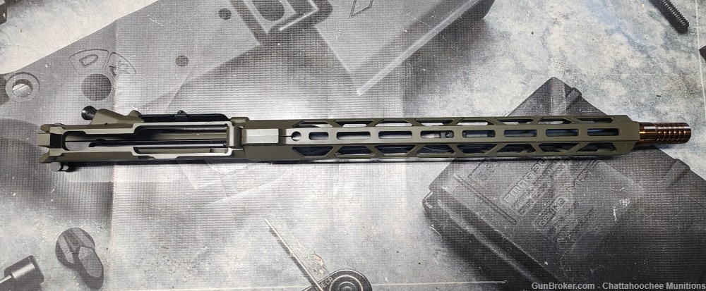 8.6 Blackout 16" Complete Upper OD Green - Armalite Pattern AR10-img-2