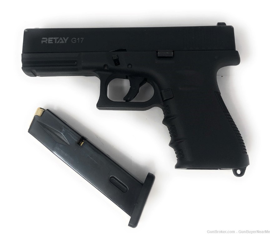 RETAY G17 Blank Pistol Cal 9mm P.A.K  - Black-img-4