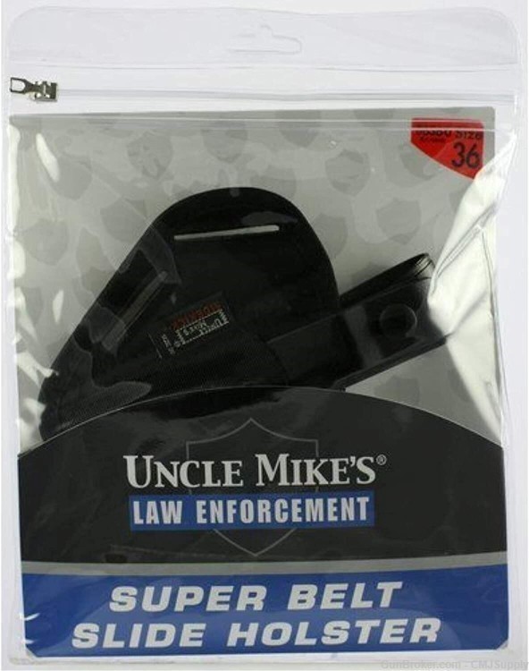 RH Size 36 Small Revolver 2 Barrel Spur Hammer Uncle Mikes Super Belt Slide-img-0