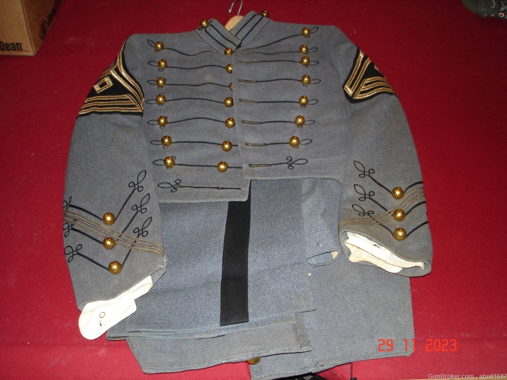 40's - 50's US West Point Military Academy complete uniform high rank-img-0