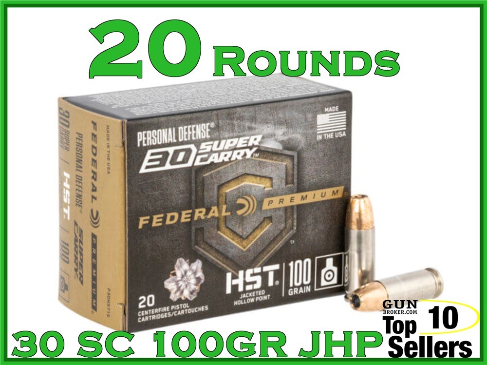 Federal Premium Personal Defense HST 30 Super Carry 100 GR 20CT-img-0